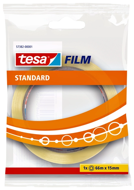 Een Plakband tesafilm® Standaard 66mx15mm transparant koop je bij Hoekmankantoorartikelen.nl