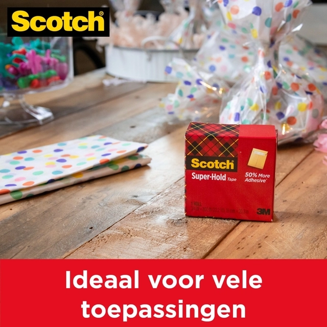 Een Plakband Scotch 700 Super Hold 19mmx25.4m transparant koop je bij Hoekmankantoorartikelen.nl