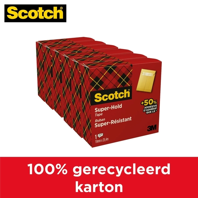 Een Plakband Scotch 700 Super Hold 19mmx25.4m transparant koop je bij Hoekmankantoorartikelen.nl