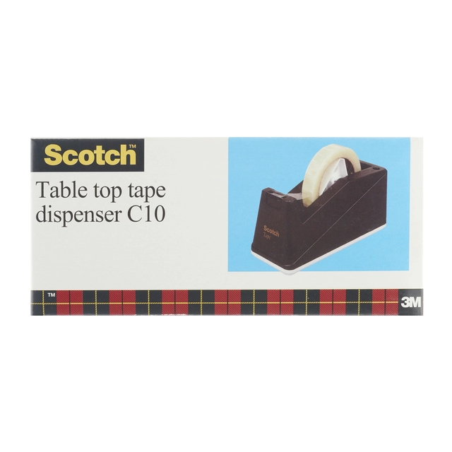 Een Plakbandhouder Scotch C10 verzwaard zwart koop je bij VHK Kantoorartikelen