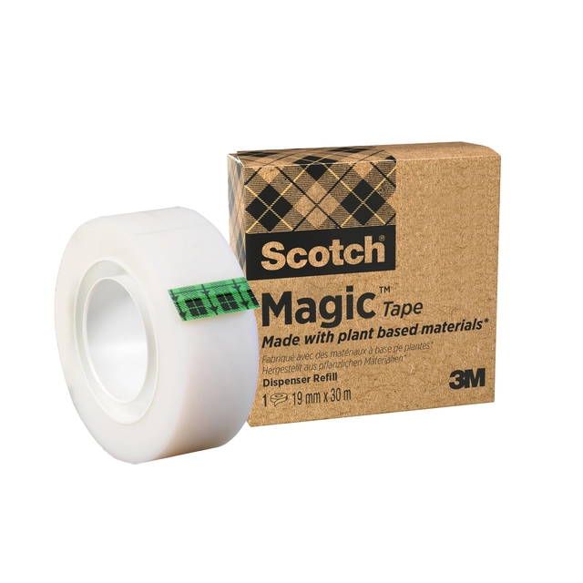 Een Plakband Scotch Magic 900 19mmx30m onzichtbaar mat koop je bij VHK Kantoorartikelen