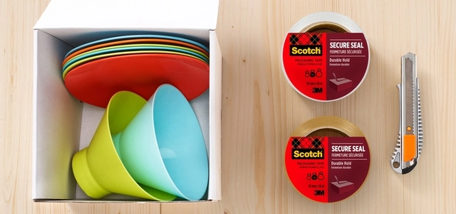 Een Verpakkingstape dispenser Scotch met 2 rollen Secure seal tape 50mmx66m bruin koop je bij Hoekmankantoorartikelen.nl