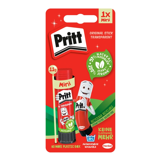 Een Lijmstift Pritt Stick Original 11gr op blister koop je bij Hoekmankantoorartikelen.nl