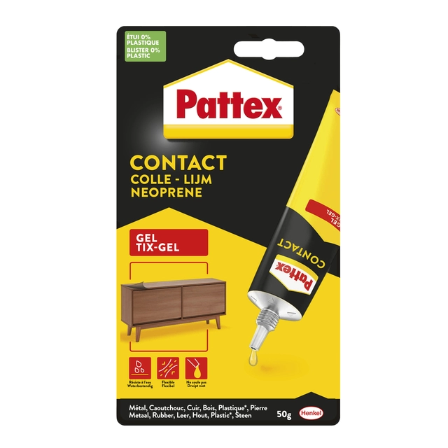 Een Alleslijm Pattex Tixgel Tube 50 gram op blister koop je bij Hoekmankantoorartikelen.nl