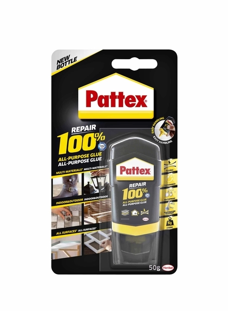 Een Alleslijm Pattex 100% tube 50 gram op blister koop je bij Hoekmankantoorartikelen.nl