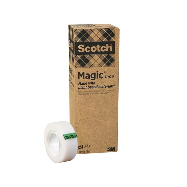 Een Plakband Scotch Magic 900 19mmx33m onzichtbaar mat 9 rollen koop je bij Hoekmankantoorartikelen.nl