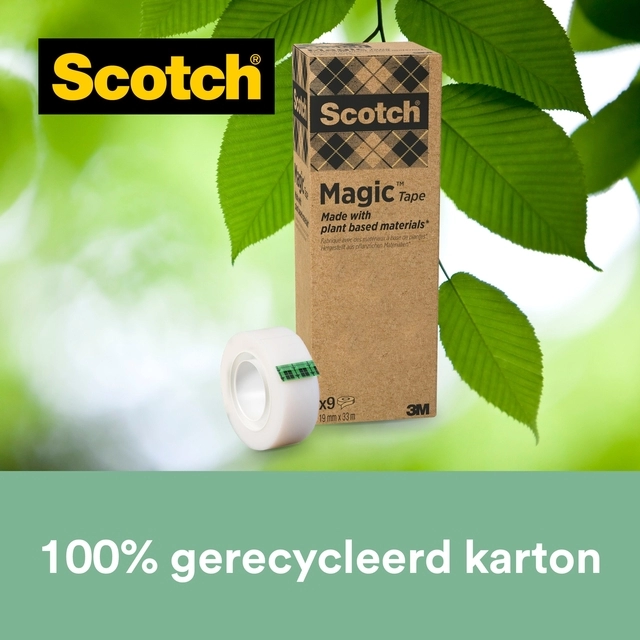 Een Plakband Scotch Magic 900 19mmx33m onzichtbaar mat 9 rollen koop je bij Hoekmankantoorartikelen.nl