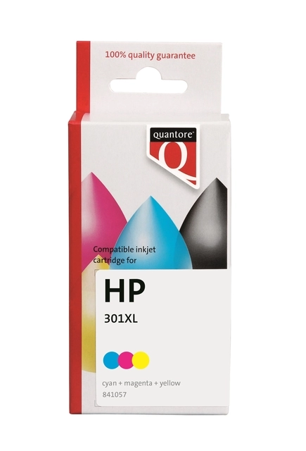 Een Inktcartridge Quantore alternatief tbv HP CH564EE 301XL kleur koop je bij VHK Kantoorartikelen