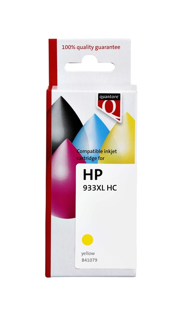 Een Inktcartridge Quantore alternatief tbv HP CN056AE 933XL geel koop je bij VHK Kantoorartikelen