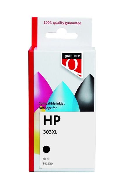 Een Inktcartridge Quantore alternatief tbv HP T6N04AE 303XL zwart HC koop je bij VHK Kantoorartikelen