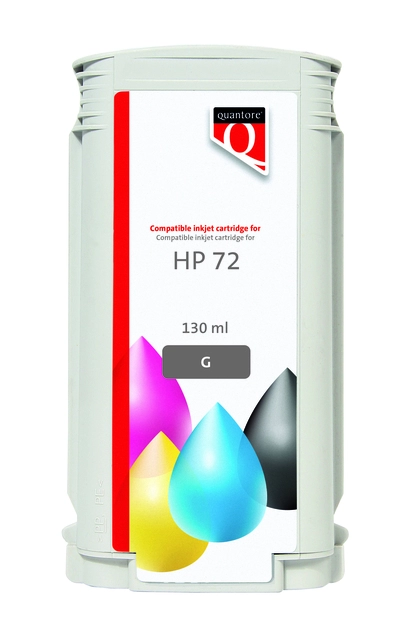 Een Inktcartridge Quantore alternatief tbv HP 72 C9374A grijs koop je bij Hoekmankantoorartikelen.nl