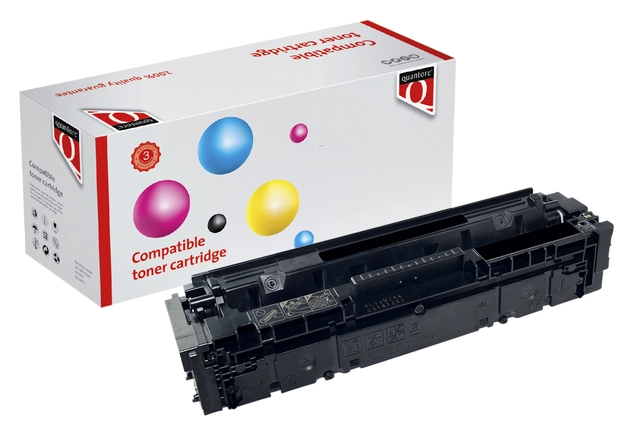 Een Tonercartridge Quantore alternatief tbv HP CF540A 203A zwart koop je bij VHK Kantoorartikelen