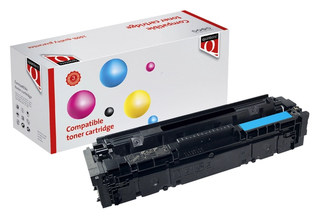 Een Tonercartridge Quantore alternatief tbv HP CF541X 203X blauw koop je bij VHK Kantoorartikelen