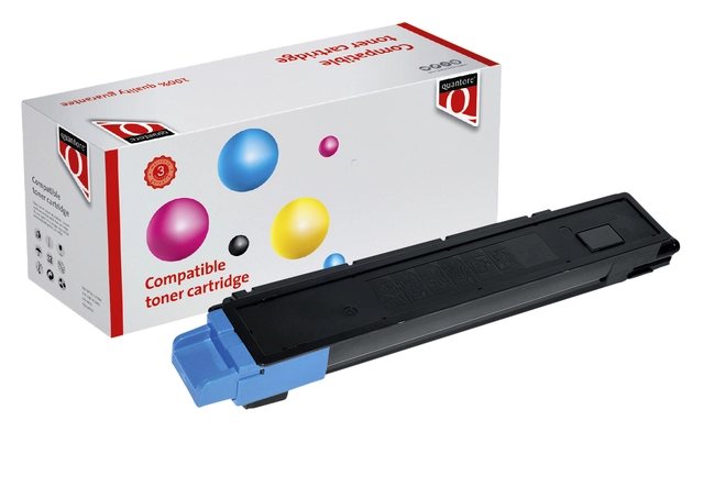 Een Toner Quantore alternatief tbv Kyocera TK-8325C blauw koop je bij Hoekmankantoorartikelen.nl