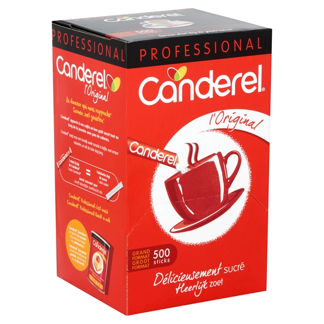 Een Zoetstofstick Canderel 500x0.5gr koop je bij VHK Kantoorartikelen