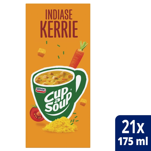 Een Cup-a-Soup Unox Indiase kerrie 21x175ml koop je bij Hoekmankantoorartikelen.nl