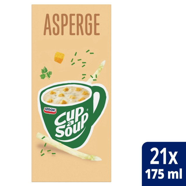 Een Cup-a-Soup Unox asperge 21x175ml koop je bij Hoekmankantoorartikelen.nl