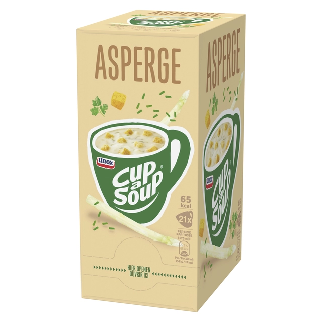 Een Cup-a-Soup Unox asperge 21x175ml koop je bij Hoekmankantoorartikelen.nl