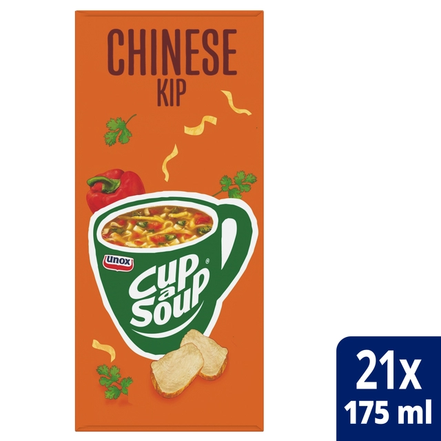 Een Cup-a-Soup Unox Chinese kip 21x175ml koop je bij Hoekmankantoorartikelen.nl