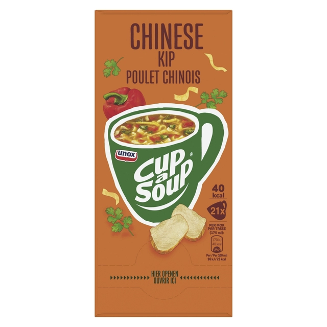 Een Cup-a-Soup Unox Chinese kip 21x175ml koop je bij Hoekmankantoorartikelen.nl