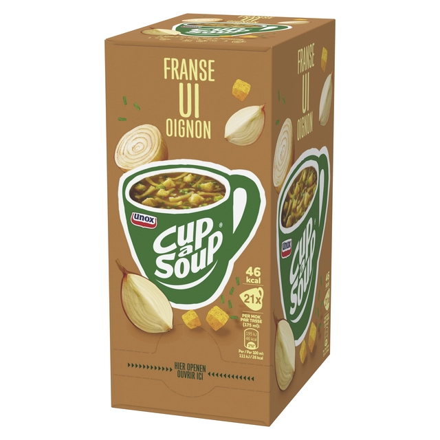 Een Cup-a-Soup Unox Franse ui 21x175ml koop je bij Hoekmankantoorartikelen.nl