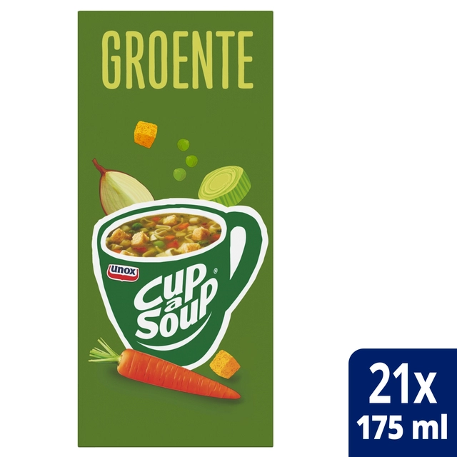 Een Cup-a-Soup Unox groente 21x175ml koop je bij Hoekmankantoorartikelen.nl