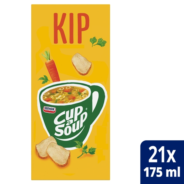 Een Cup-a-Soup Unox kip 21x175ml koop je bij Hoekmankantoorartikelen.nl