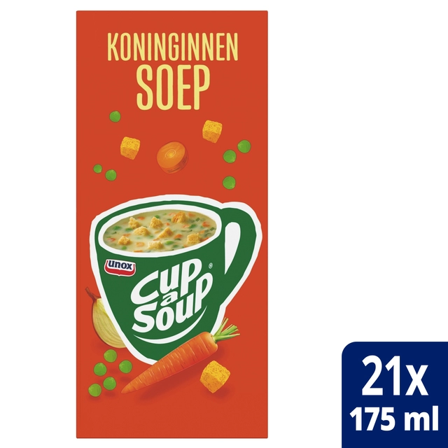 Een Cup-a-Soup Unox koninginnensoep 21x175ml koop je bij Hoekmankantoorartikelen.nl