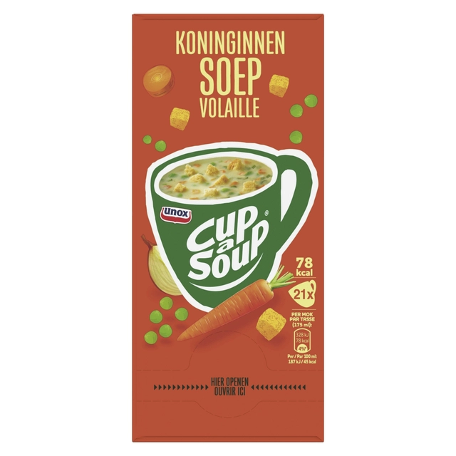 Een Cup-a-Soup Unox koninginnensoep 21x175ml koop je bij Hoekmankantoorartikelen.nl