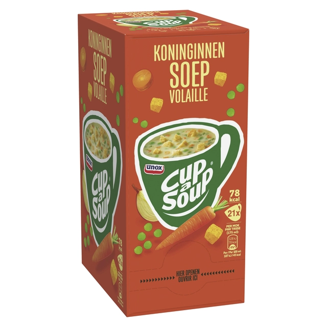 Een Cup-a-Soup Unox koninginnensoep 21x175ml koop je bij Hoekmankantoorartikelen.nl