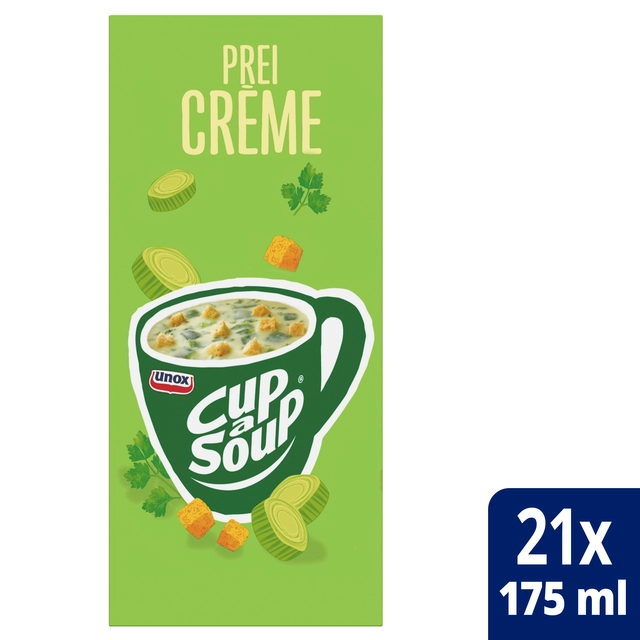 Een Cup-a-Soup Unox prei-crème 21x175ml koop je bij Hoekmankantoorartikelen.nl