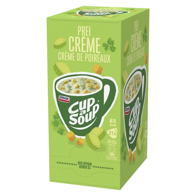 Een Cup-a-Soup Unox prei-crème 21x175ml koop je bij Hoekmankantoorartikelen.nl