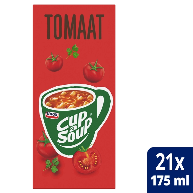 Een Cup-a-Soup Unox tomaat 21x175ml koop je bij Hoekmankantoorartikelen.nl