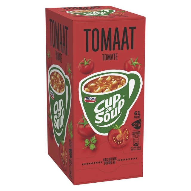 Een Cup-a-Soup Unox tomaat 21x175ml koop je bij Hoekmankantoorartikelen.nl