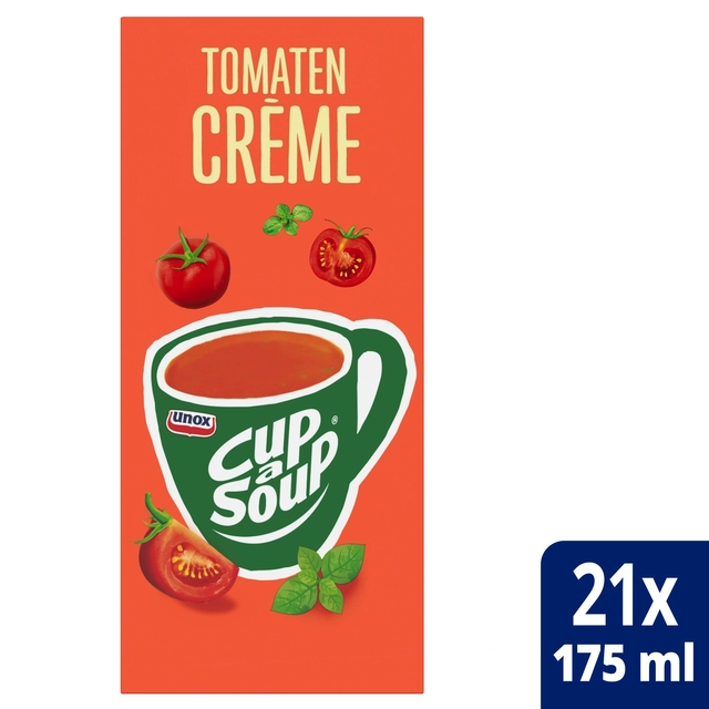 Een Cup-a-Soup Unox tomaten crème 21x175ml koop je bij Hoekmankantoorartikelen.nl