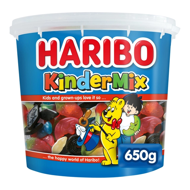 Een Snoep Haribo kindermix 650 gram koop je bij Hoekmankantoorartikelen.nl