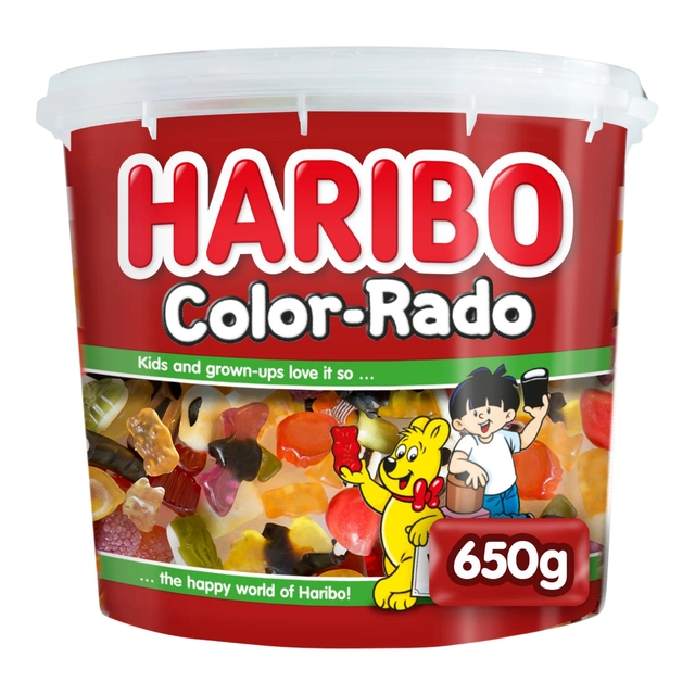 Een Snoep Haribo Color-Rado 650 gram koop je bij Hoekmankantoorartikelen.nl