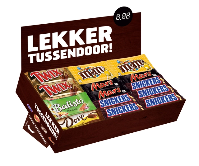 Een Snoep verzameldoos Mars Snickers Twix M&M Balisto Dove koop je bij VHK Kantoorartikelen