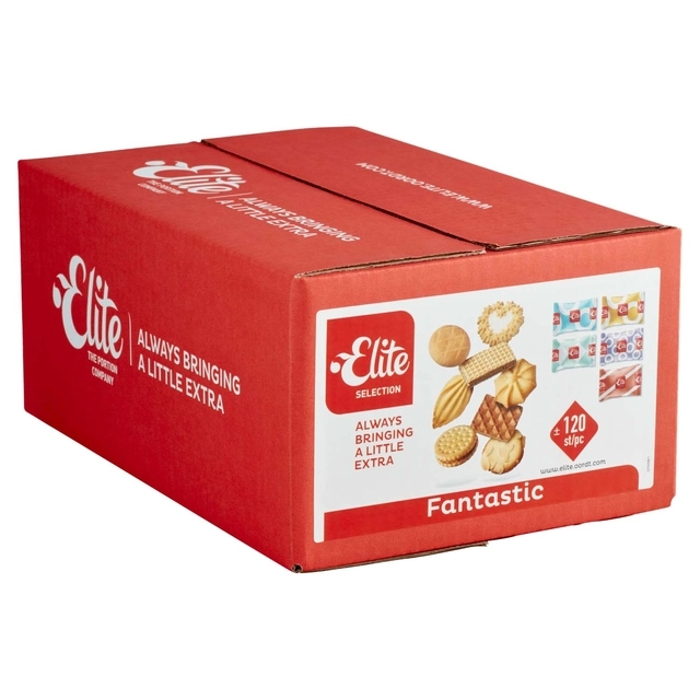 Een Koekjes Elite Selection Fantastic mix 120 stuks koop je bij VHK Kantoorartikelen