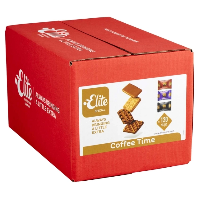 Een Koekjes Elite Special Coffee Time mix 120 stuks koop je bij VHK Kantoorartikelen