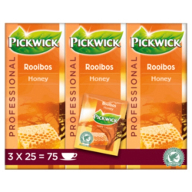 Een Thee Pickwick rooibos honey 25x1.5gr koop je bij VHK Kantoorartikelen