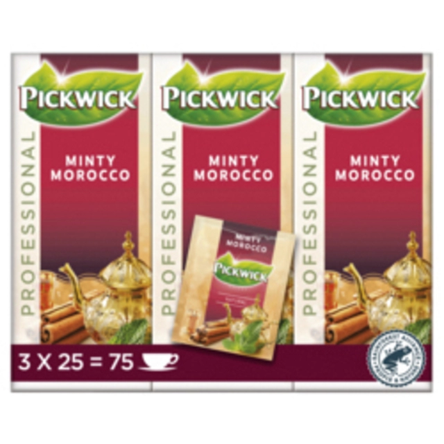 Een Thee Pickwick minty Morocco 2gr 25 stuks koop je bij VHK Kantoorartikelen