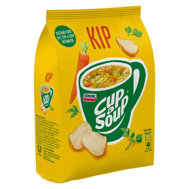 Een Cup-a-Soup Unox machinezak kip 140ml koop je bij VHK Kantoorartikelen