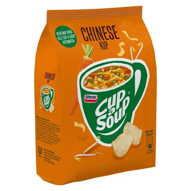 Een Cup-a-Soup Unox machinezak Chinese kip 140ml koop je bij VHK Kantoorartikelen