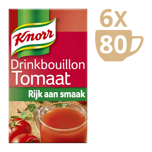 Een Drinkbouillon Knorr tomaat 80 stuks koop je bij Hoekmankantoorartikelen.nl