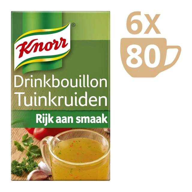 Een Drinkbouillon Knorr tuinkruiden 80 stuks koop je bij Hoekmankantoorartikelen.nl