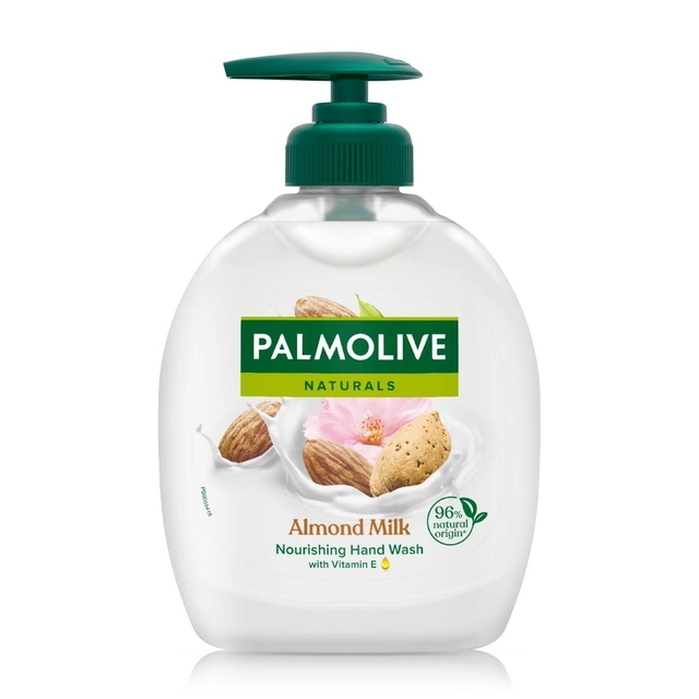 Een Handzeep Palmolive Amandel met pomp 300ml koop je bij VHK Kantoorartikelen