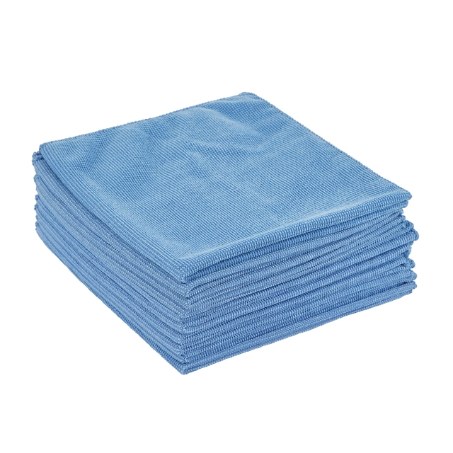 Een Microvezeldoek Scotch-Brite Essential 360x360mm blauw 10 stuks koop je bij Hoekmankantoorartikelen.nl