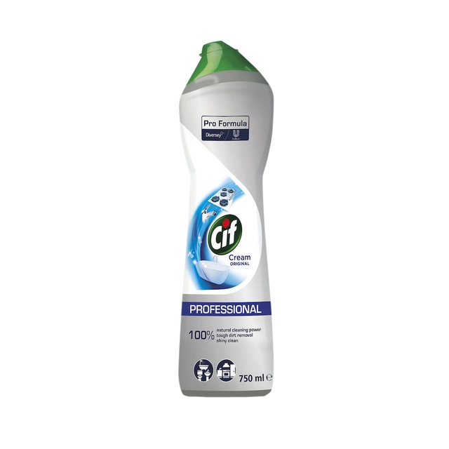 Een Schuurmiddel Cif cream 750ml koop je bij VHK Kantoorartikelen