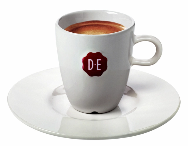 Een Schotel Douwe Egberts espresso wit 12 stuks koop je bij Hoekmankantoorartikelen.nl